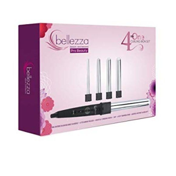 Bellezza 4-In-1 Interchangeable Curling Wand Set display picture 2